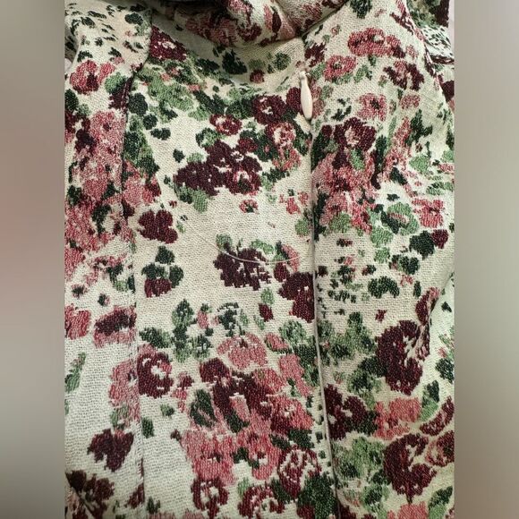 Anthropologie Maeve Floral Tapestry Sweetheart Cut Blouse - Picture 9 of 13